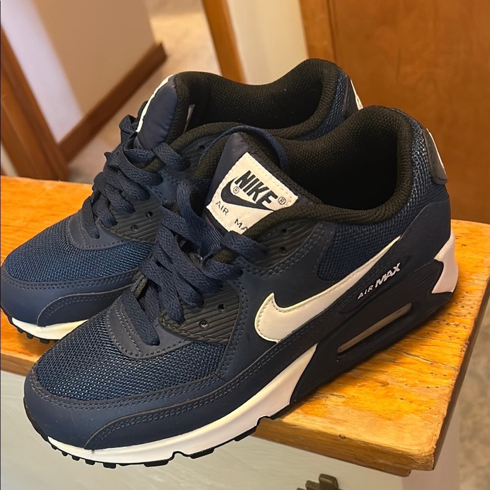 Nike Air Max Midnight Blue and White Sneakers